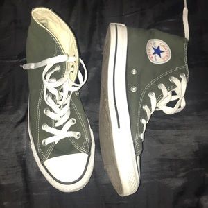 Olive green converse
